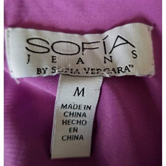 Women's Floral Top Size Medium Fairy Faux Wrap Romantic - Picture 6 of 9